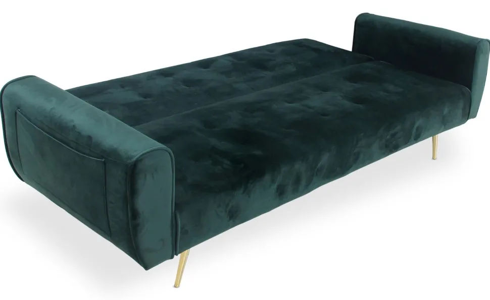 Canapé convertible clic-clac scandinave Slovénie Velours Vert