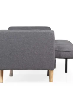 Canapé convertible clic-clac scandinave Slow tissu Gris foncé