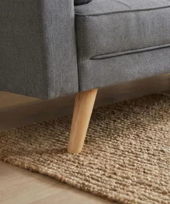 Canapé convertible clic-clac scandinave Slow tissu Gris foncé
