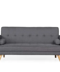 Canapé convertible clic-clac scandinave Slow tissu Gris foncé