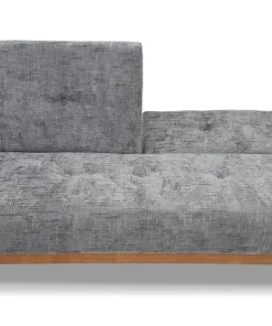 Canapé convertible clic-clac scandinave Yazu Velours chenille Gris