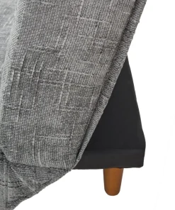 Canapé convertible clic-clac scandinave Yazu Velours chenille Gris
