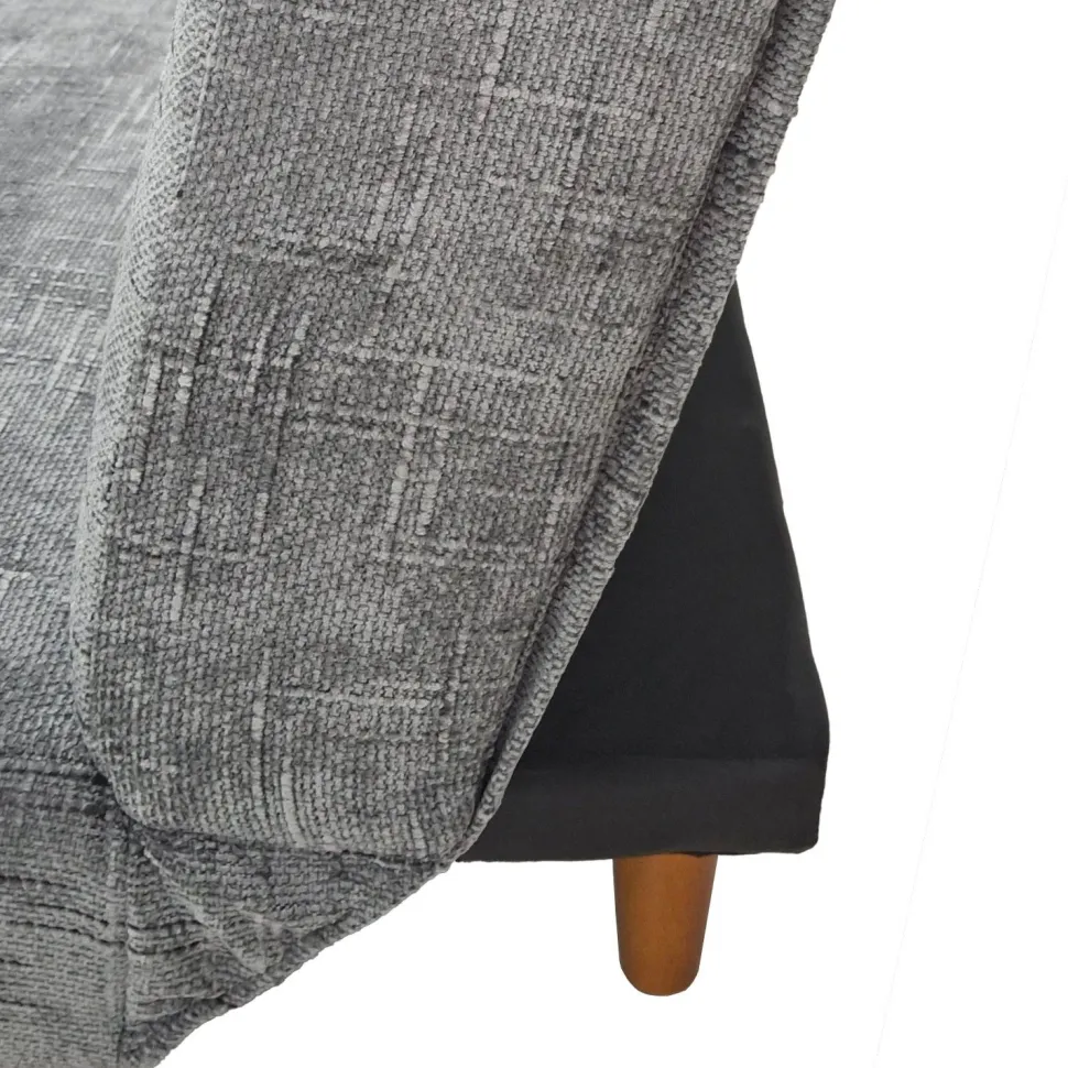 Canapé convertible clic-clac scandinave Yazu Velours chenille Gris