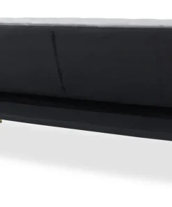 Canapé convertible clic-clac Justy Velours Gris clair