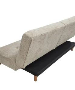 Canapé convertible clic-clac scandinave Yazu Velours chenille Beige