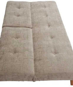 Canapé convertible clic-clac scandinave Yazu Velours chenille Beige