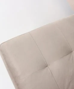 Canapé d'angle avec têtières relevables Alfa Velours Taupe