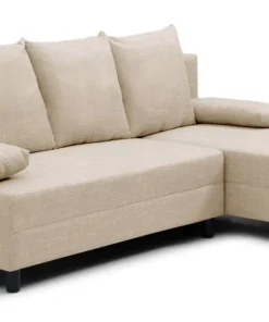 Canapé d'angle convertible Expression Tissu Beige