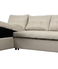 Canapé d'angle convertible Toledo Tissu Beige