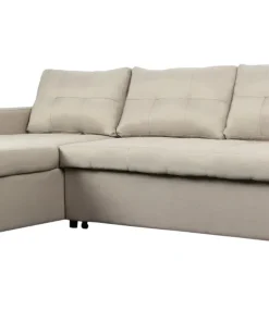 Canapé d'angle convertible Toledo Tissu Beige