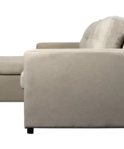 Canapé d'angle convertible Toledo Tissu Beige