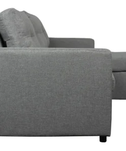 Canapé d'angle convertible Toledo Tissu Gris