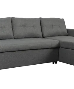 Canapé d'angle convertible Toledo Tissu Gris