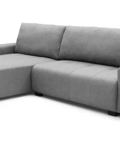 Canapé d'angle convertible élégant Malone Tissu Gris
