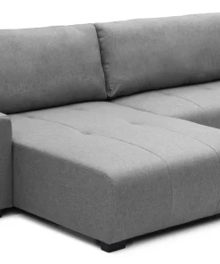 Canapé d'angle convertible élégant Malone Tissu Gris