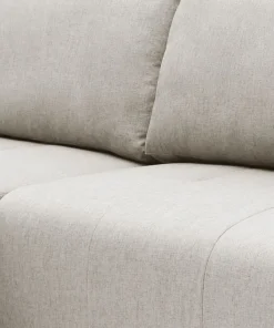 Canapé d'angle convertible élégant Malone Tissu Beige