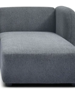 Canapé d'angle réversible moderne Larry Tissu bouclette Gris