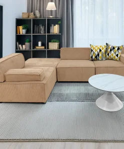 Canapé modulable Benoit Velours côtelé Beige