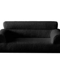 Canapé pour chien et chat Titou 50x80 Tissu Bouclette Noir