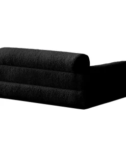 Canapé pour chien et chat Titou 50x80 Tissu Bouclette Noir