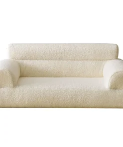 Canapé pour chien et chat Titou 50x80 Tissu Bouclette Crème
