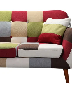Canapé scandinave 3 places Bombay Multicolore