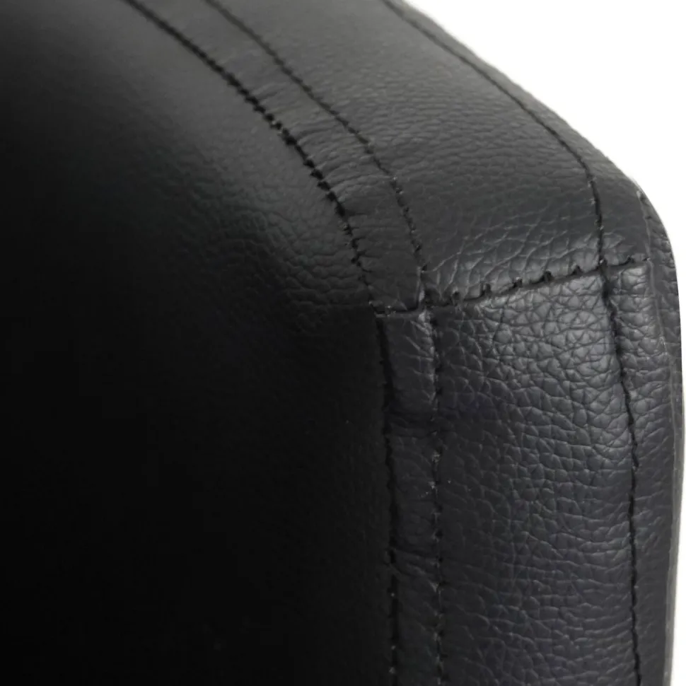 Chaise / Fauteuil Noellie Simili P.U. Noir pieds Or