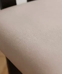 Chaise de salle à manger design Ceriz Bois foncé et Velours Beige
