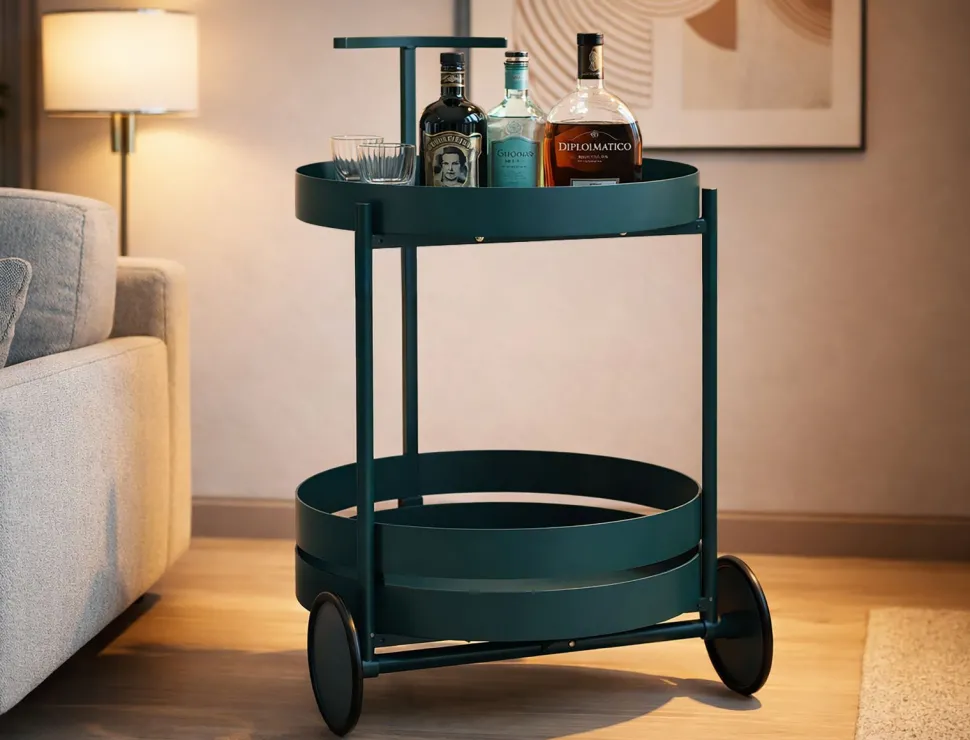 Chariot de bar Saturne Ottanio