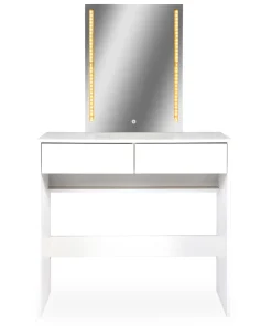 Coiffeuse avec miroir LED Talisma L80cm Blanc