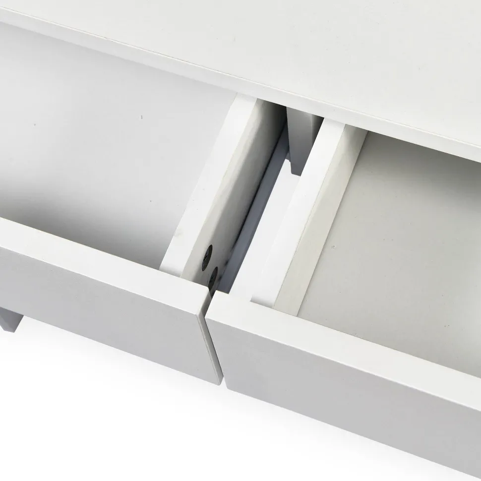 Coiffeuse avec miroir LED Talisma L80cm Blanc