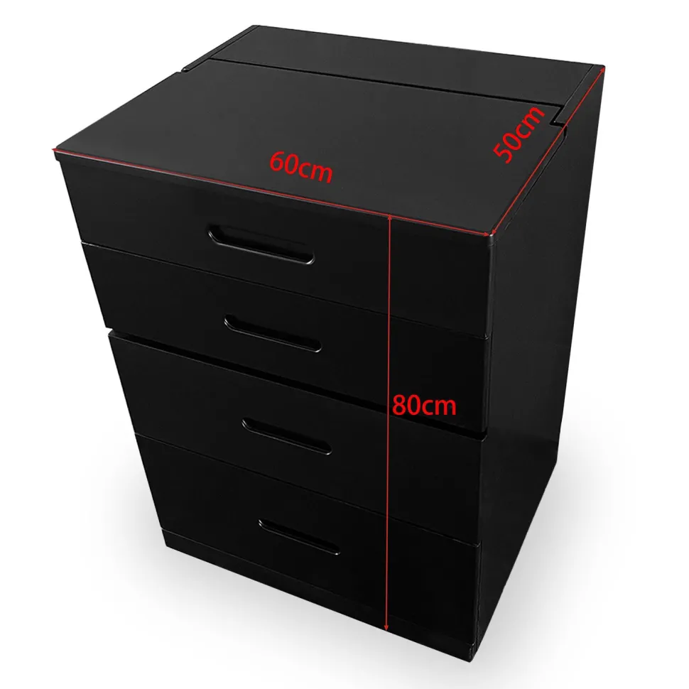 Coiffeuse compacte 60cm avec miroir LED, tiroir et pouf intégré Germina XL Noir