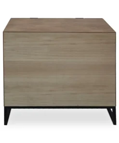 Commode 2 tiroirs et 2 portes battantes Panara Chêne Clair