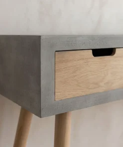 Console scandinave 3 tiroirs Tatum Gris