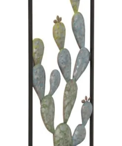 Décoration murale Cactus métal en fer Multicolore