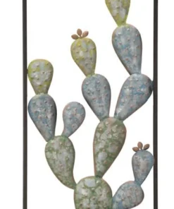 Décoration murale Cactus métal en fer Multicolore