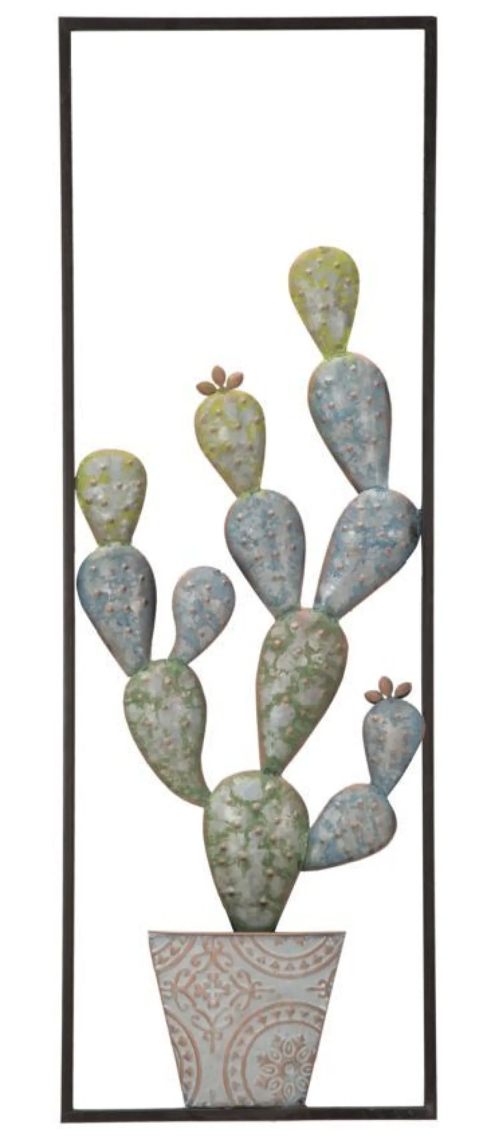 Décoration murale Cactus métal en fer Multicolore
