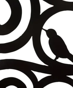 Décoration murale 3D Arbre Fer Noir silhouettes oiseaux