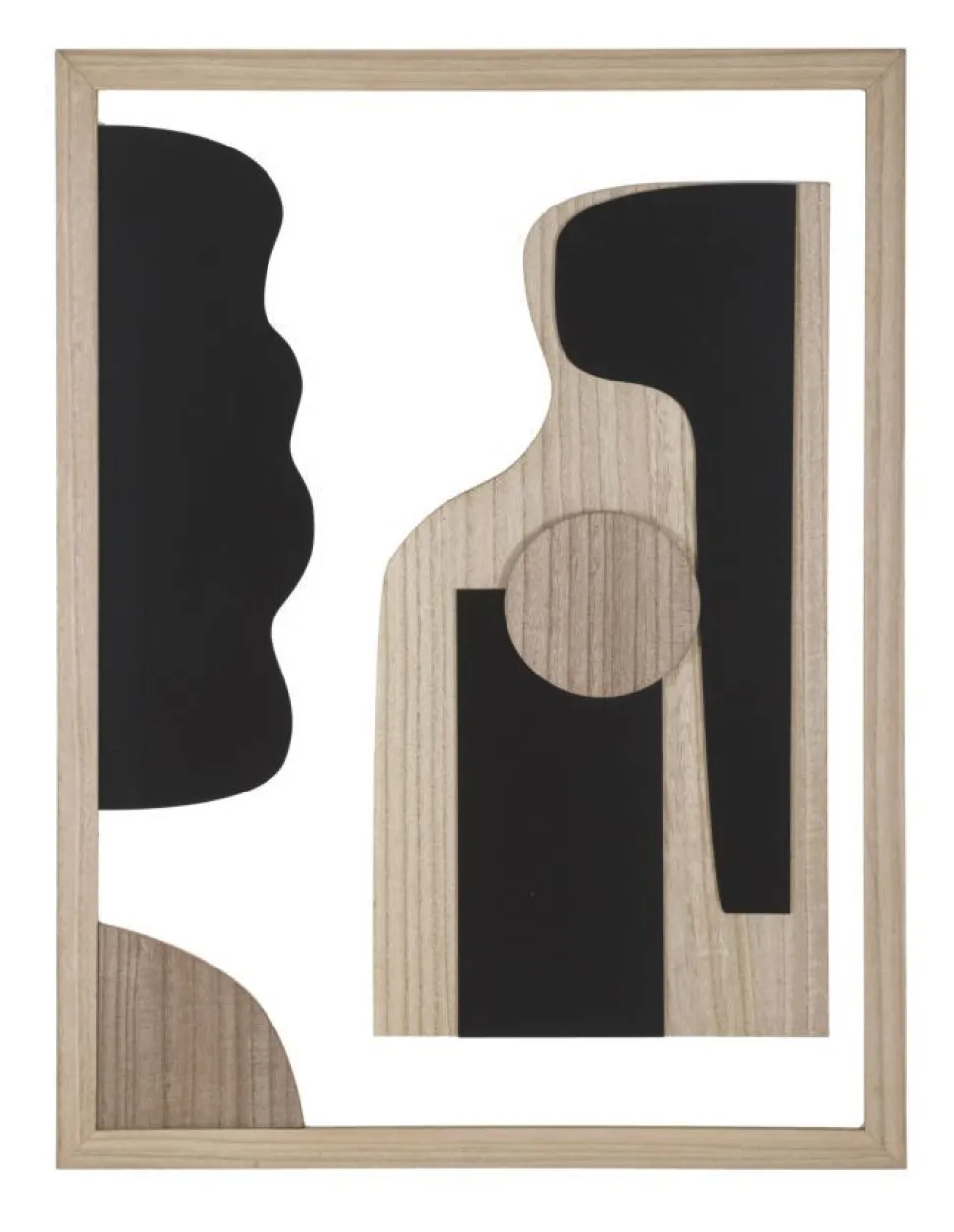 Décoration murale en bois 3D multicolore géométrique abstraite M.D.F