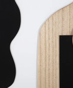 Décoration murale en bois 3D multicolore géométrique abstraite M.D.F