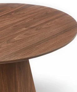 Ensemble de 2 tables basses rondes Callie Bois noisette
