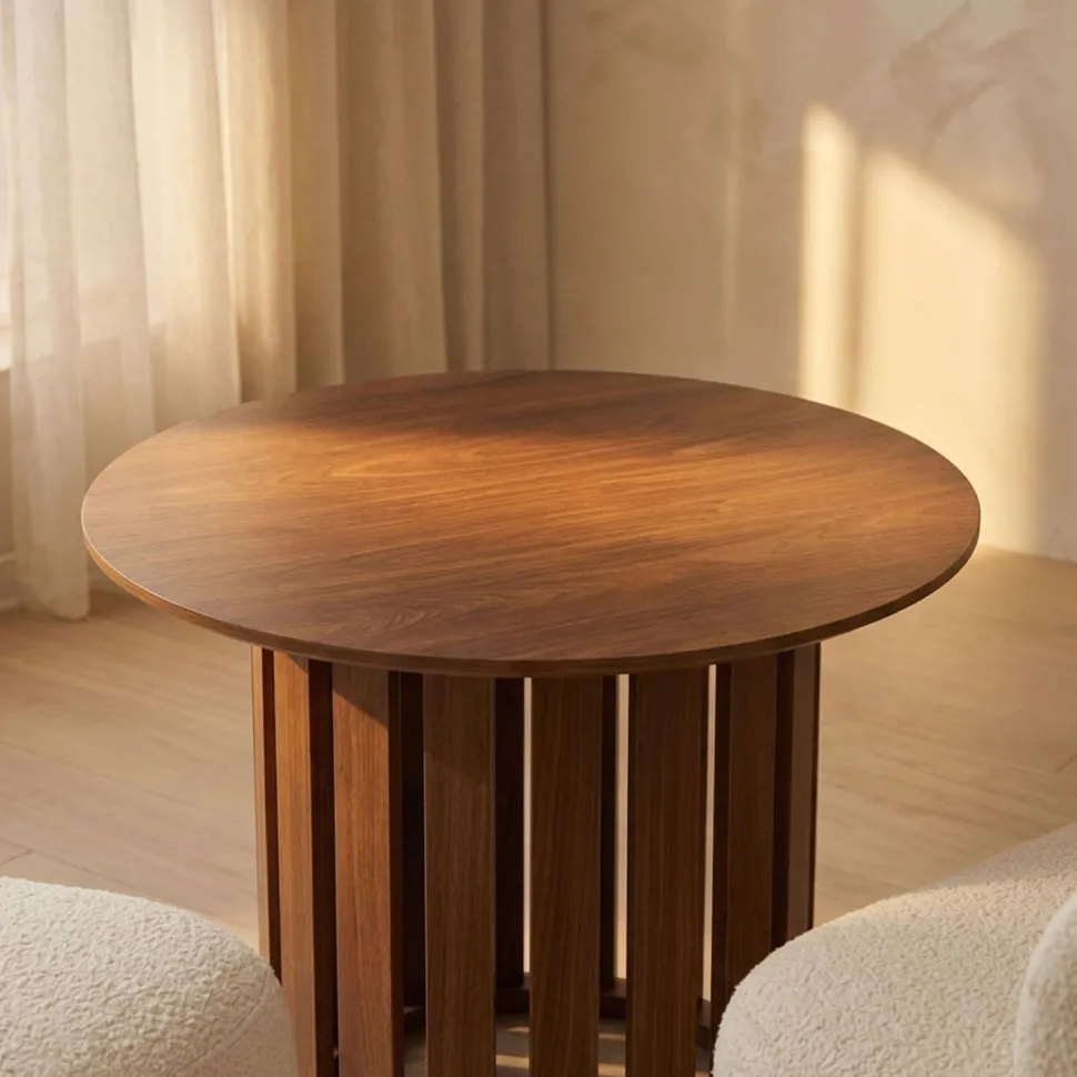 Ensemble de 2 tables basses Annabel Bois Noisette