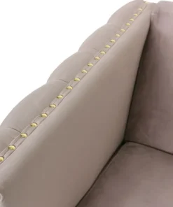 Fauteuil Joshua Velours Taupe