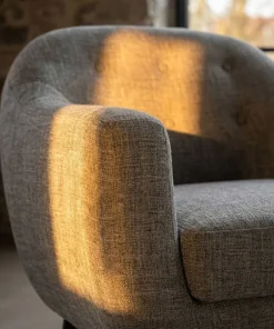 Fauteuil scandinave Fidelio Tissu Taupe