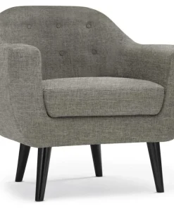 Fauteuil scandinave Fidelio Tissu Taupe