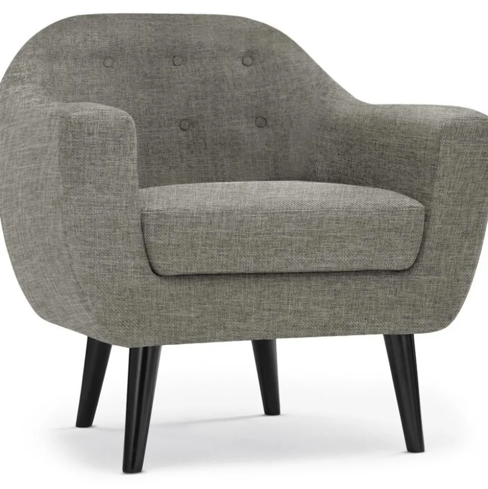 Fauteuil scandinave Fidelio Tissu Taupe