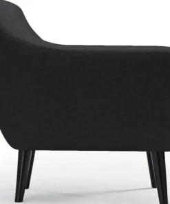 Fauteuil scandinave Fidelio Tissu Noir