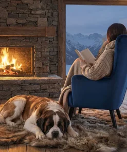 Fauteuil scandinave Vidal en Velours Bleu