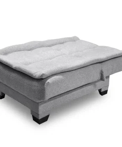 Fauteuil transformable en banquette Lefkada Tissu texturé Gris