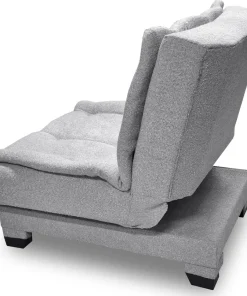 Fauteuil transformable en banquette Lefkada Tissu texturé Gris